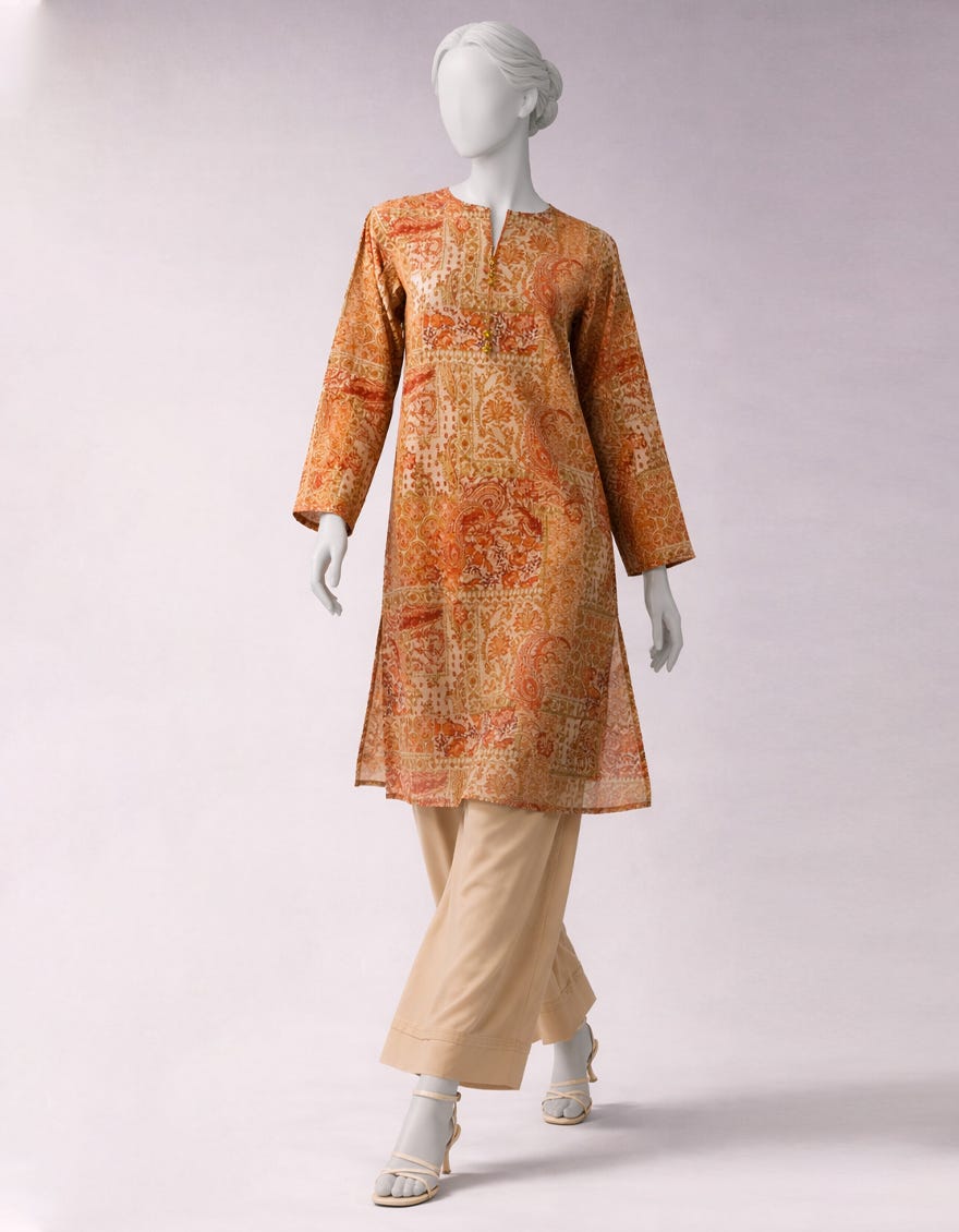 MULTICOLOR LAWN PRINTED UNSTITCHED 1PC