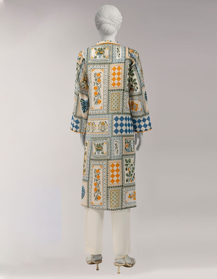 MULTICOLOR LAWN PRINTED UNSTITCHED 1PC