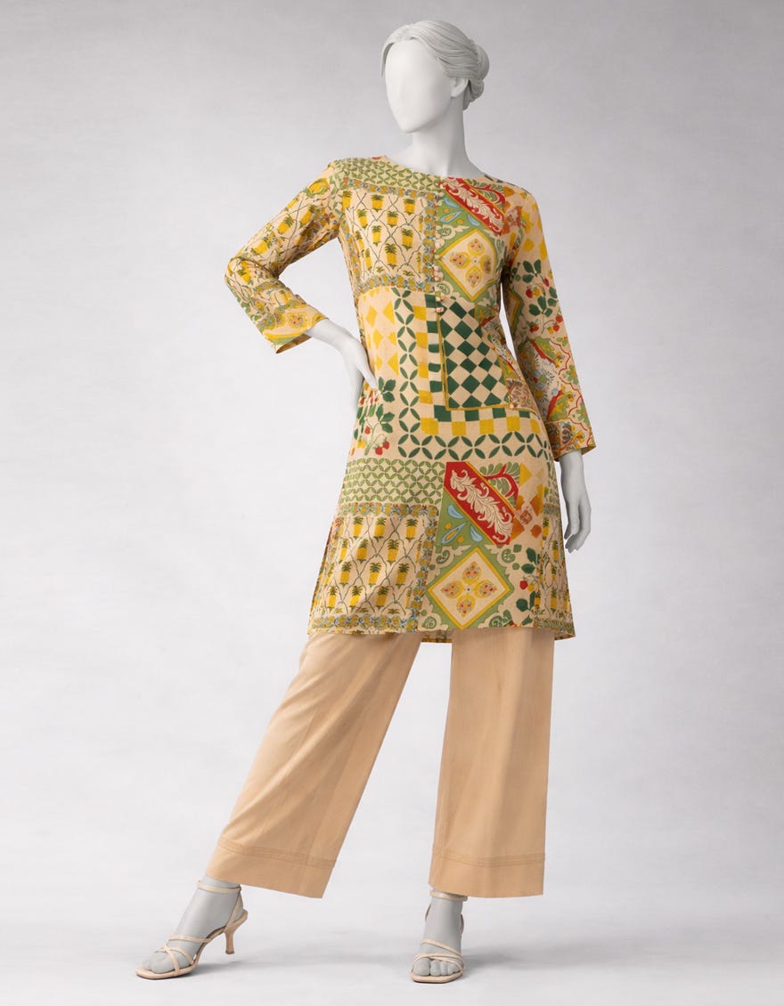 MULTICOLOR LAWN PRINTED UNSTITCHED 1PC
