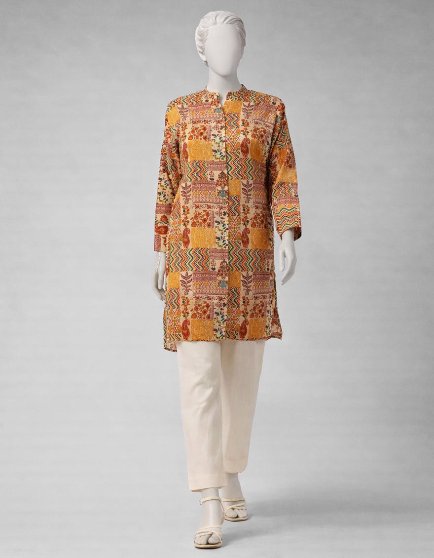 MULTICOLOR LAWN PRINTED UNSTITCHED 1PC