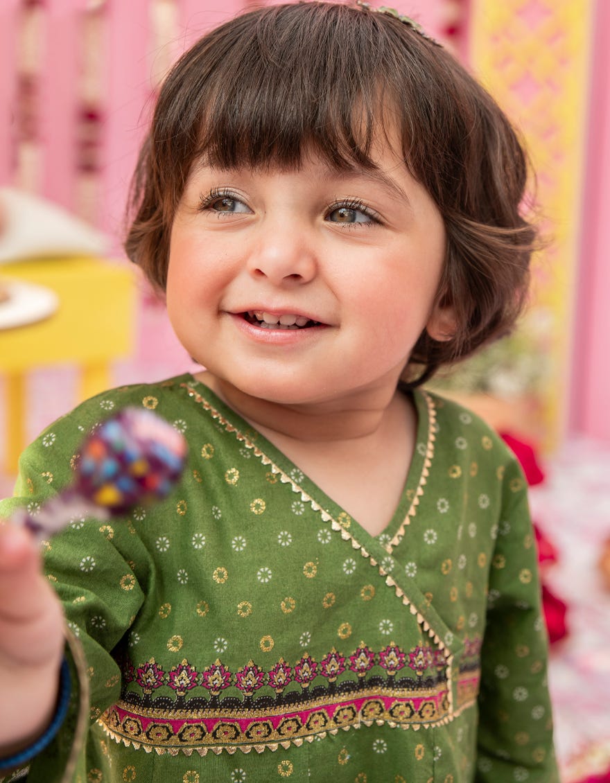 GREEN LAWN STITCHED 2PC | JGKL-S-JK2-24-5625