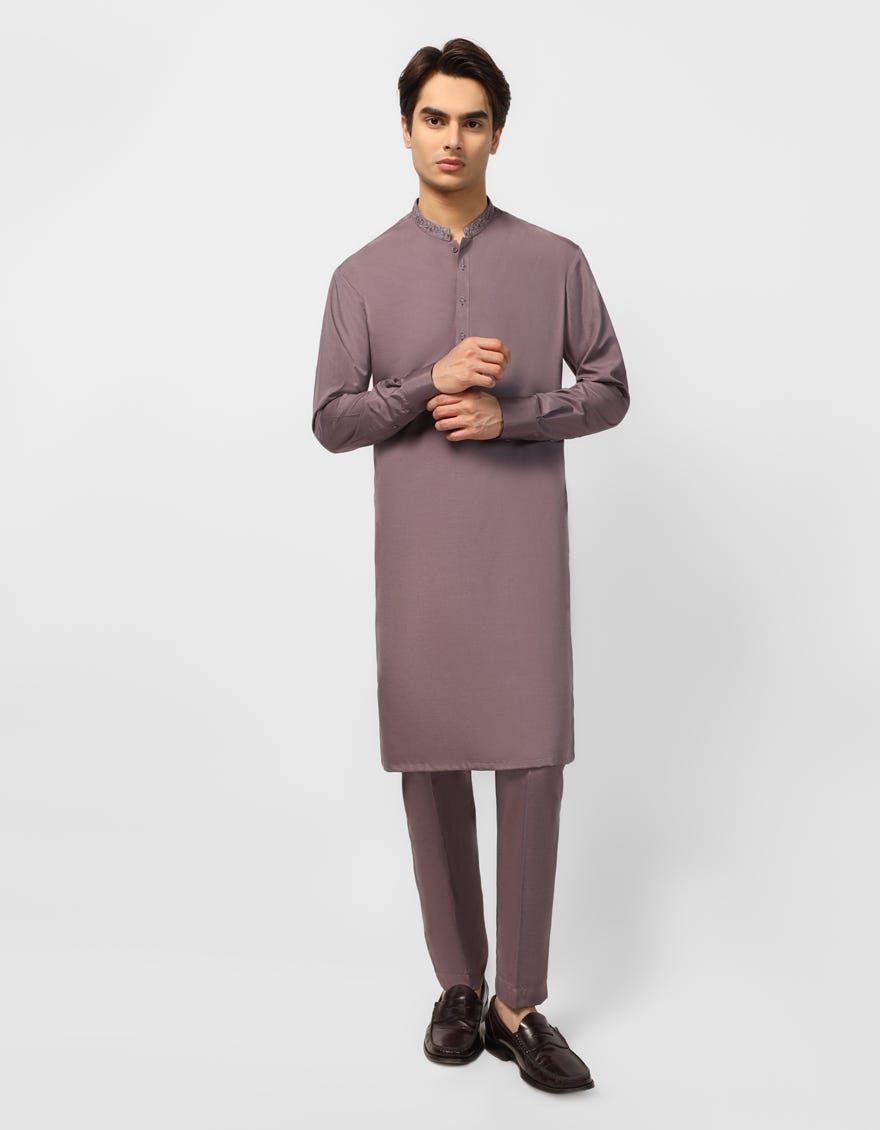 BROWN CASUAL KURTA TROUSERS
