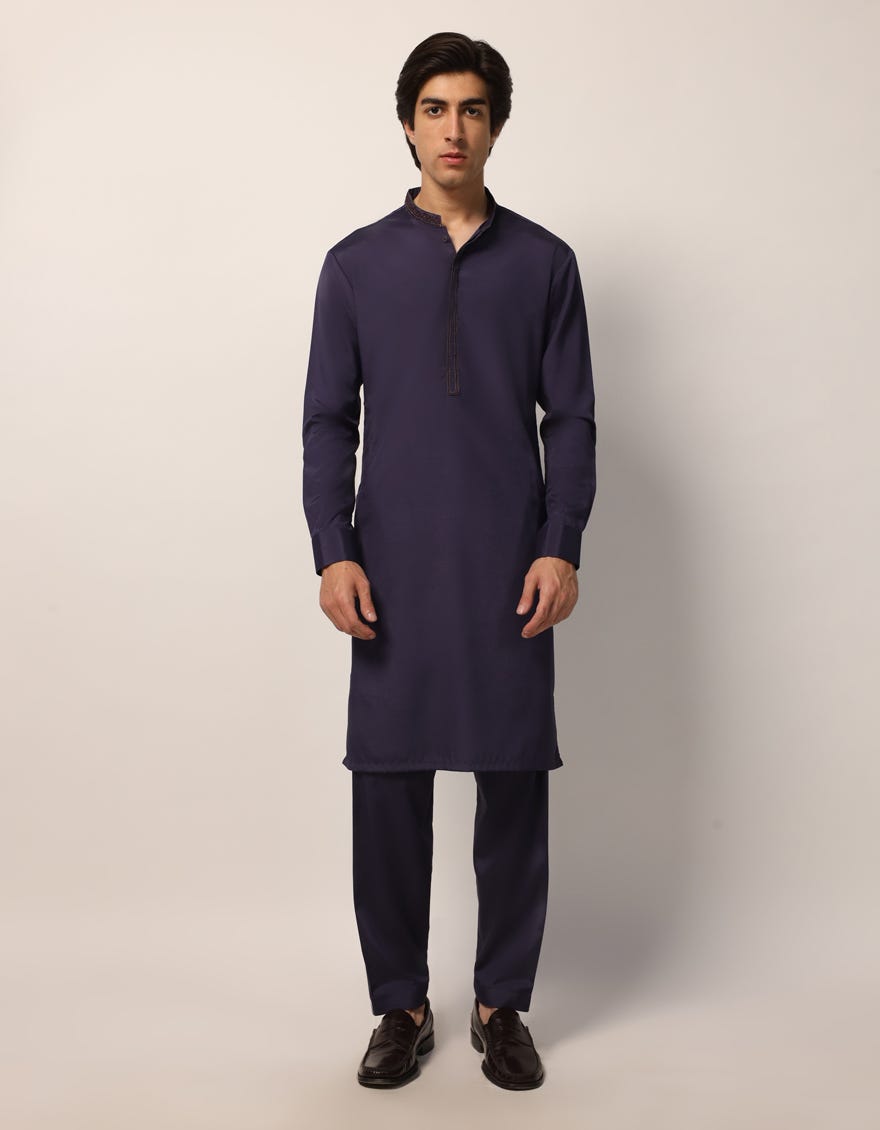 INDIGO CASUAL KURTA TROUSERS