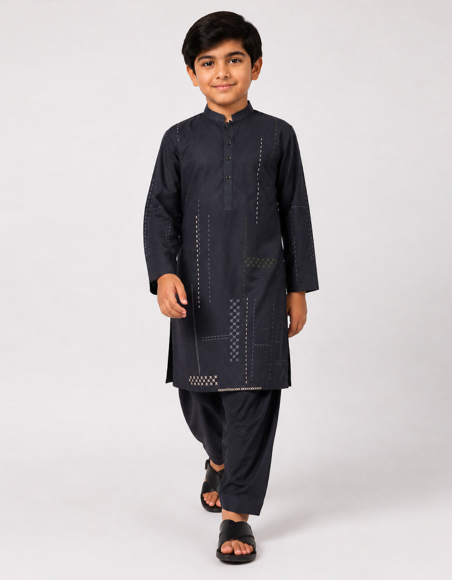CHARCOAL CASUAL KAMEEZ SHALWAR