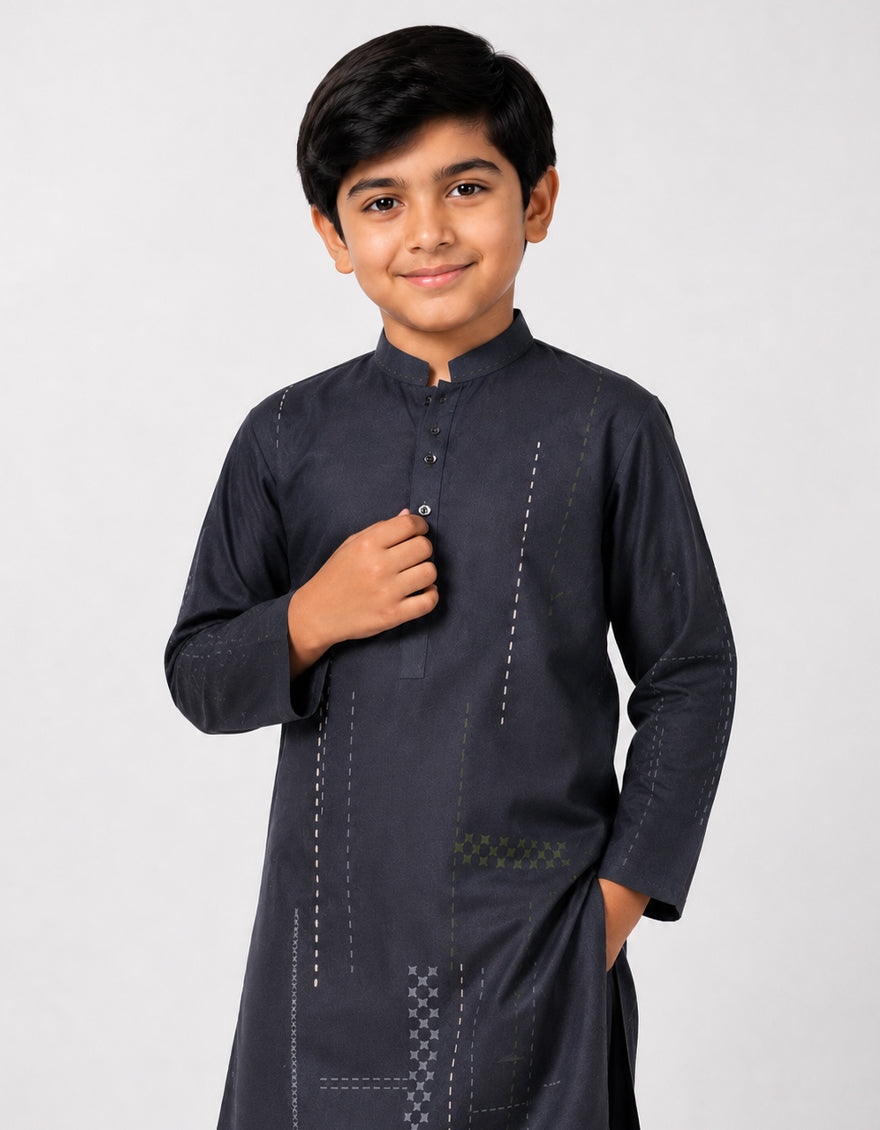 CHARCOAL CASUAL KAMEEZ SHALWAR