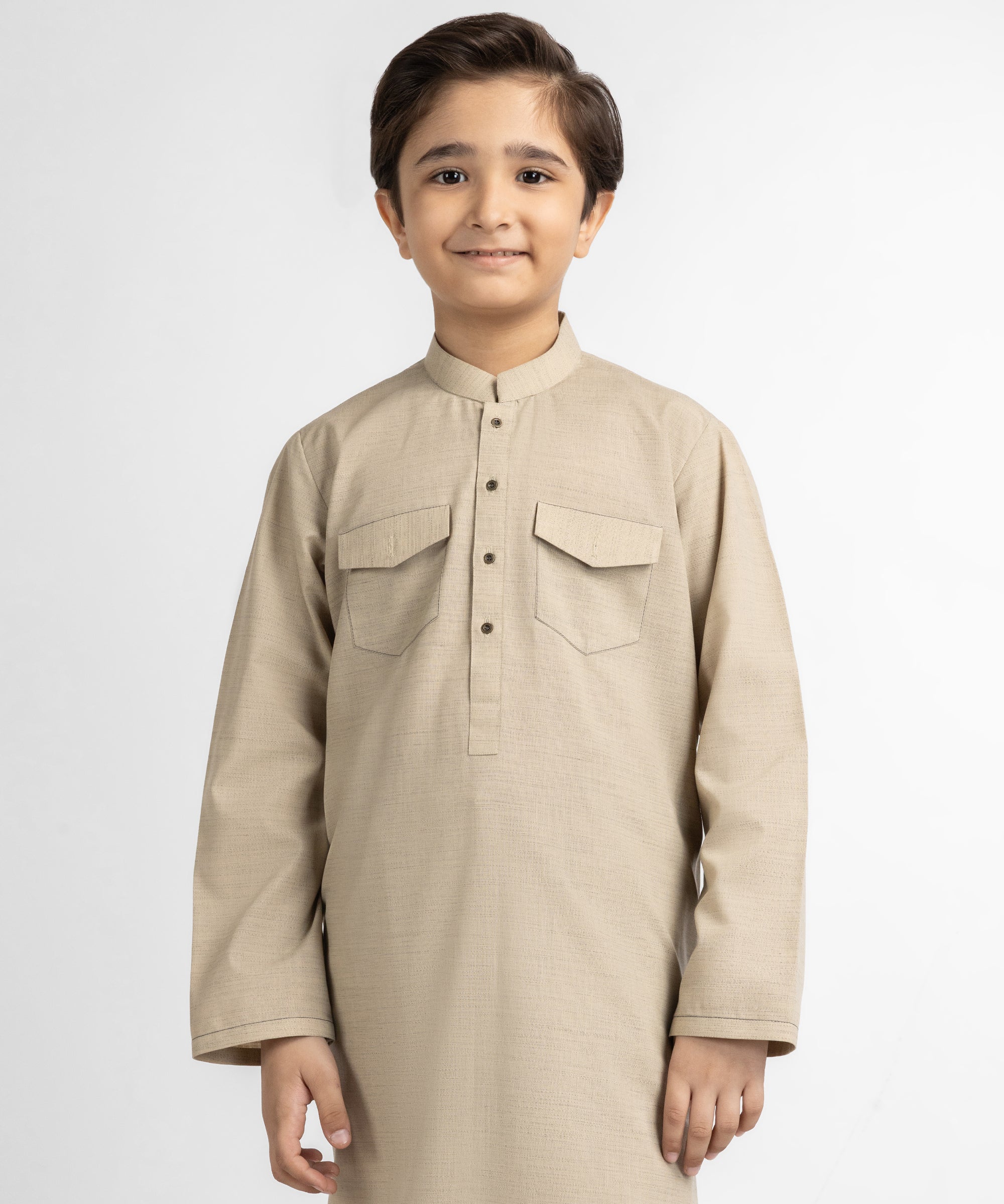 BEIGE CASUAL KURTA TROUSERS