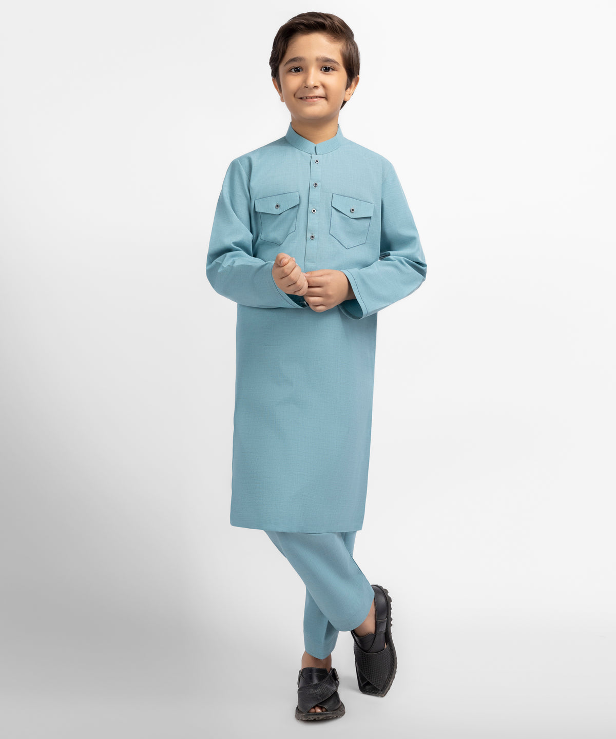 Sea Green Casual Kurta Trousers