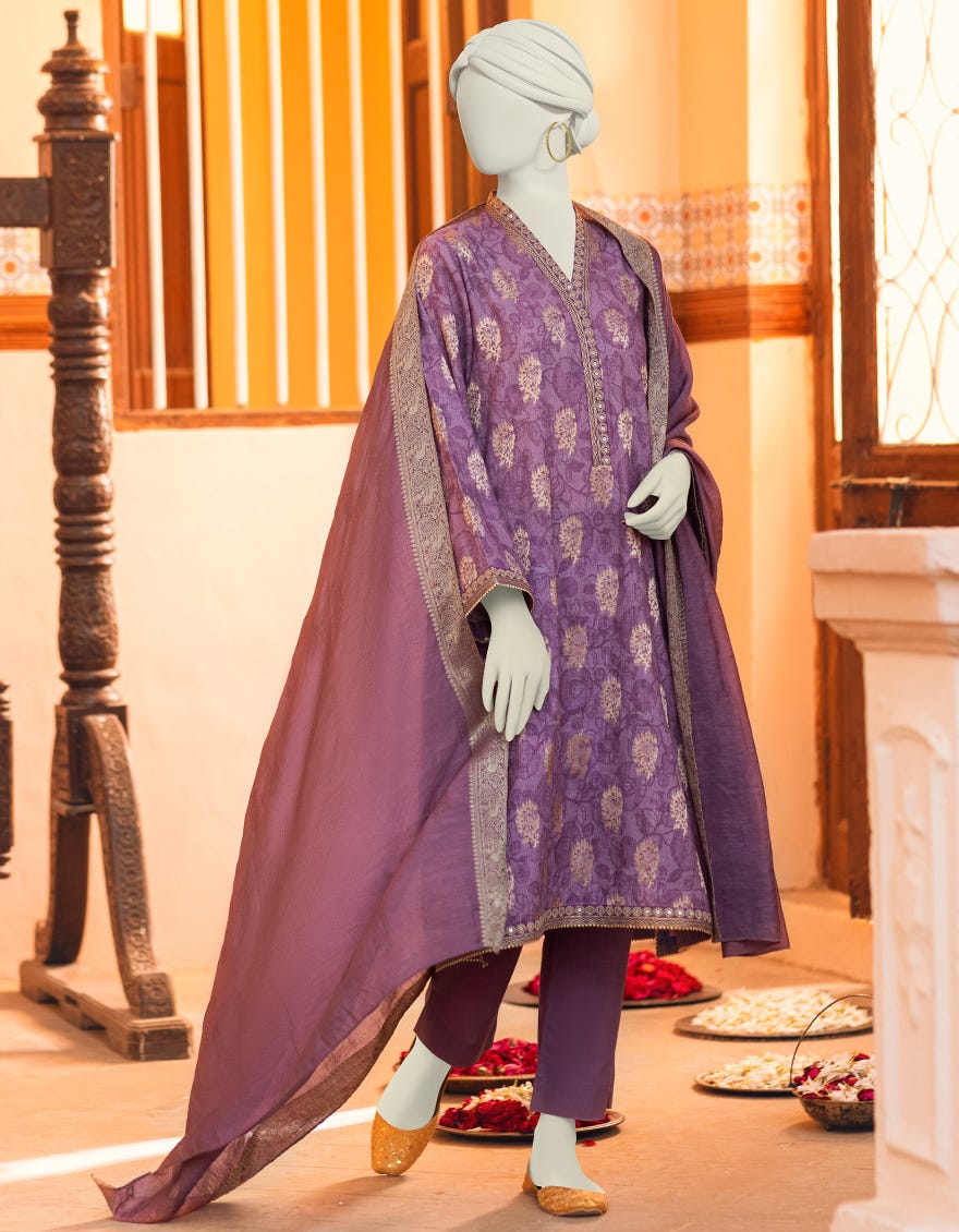 Purple Lawn Unstitched 3 Piece Dress | Jlawn-S-23-305