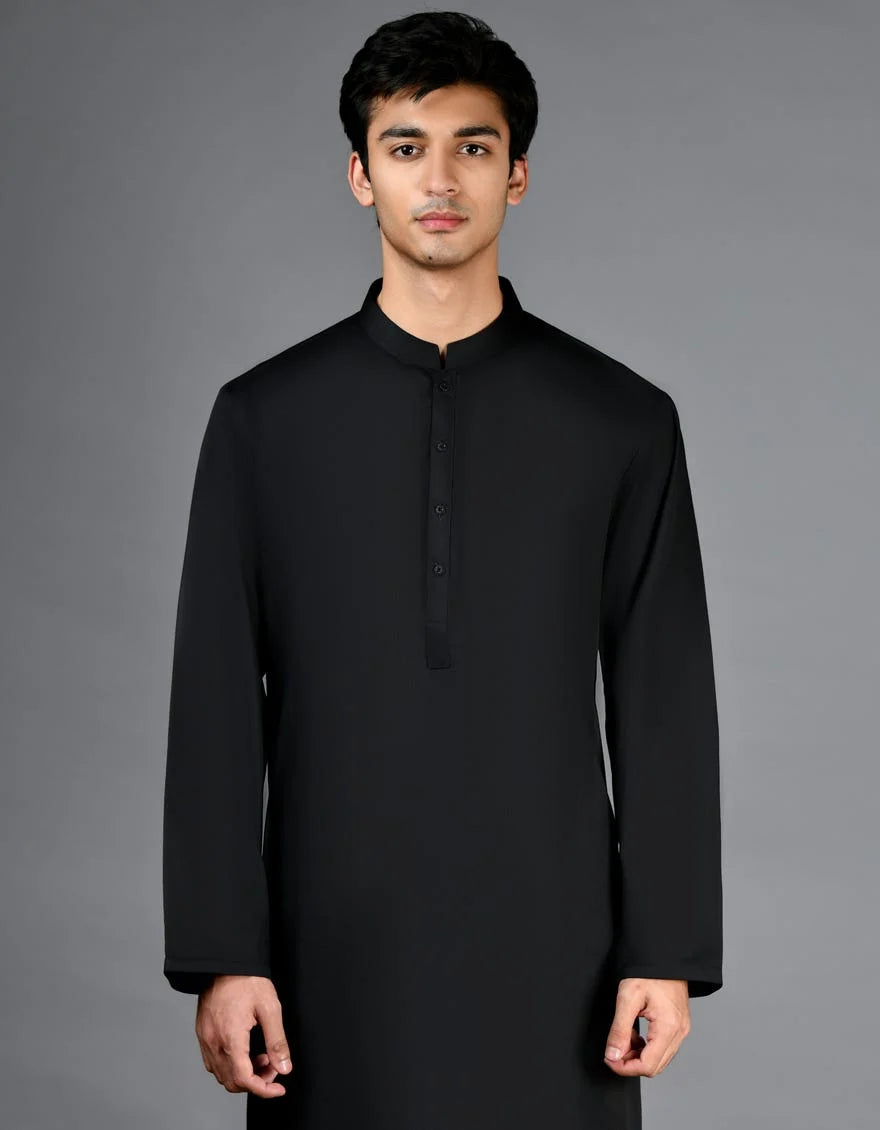 Black Plain Kameez Shalwar