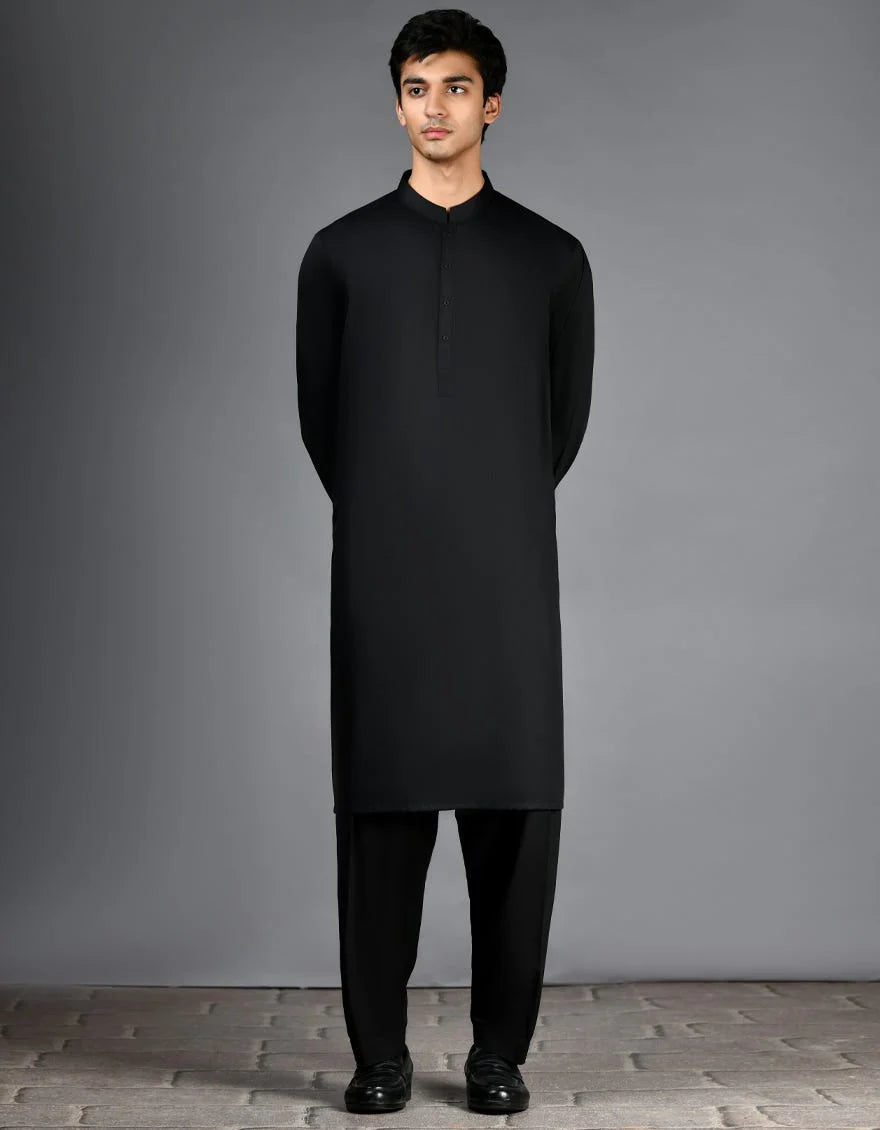 Black Plain Kameez Shalwar