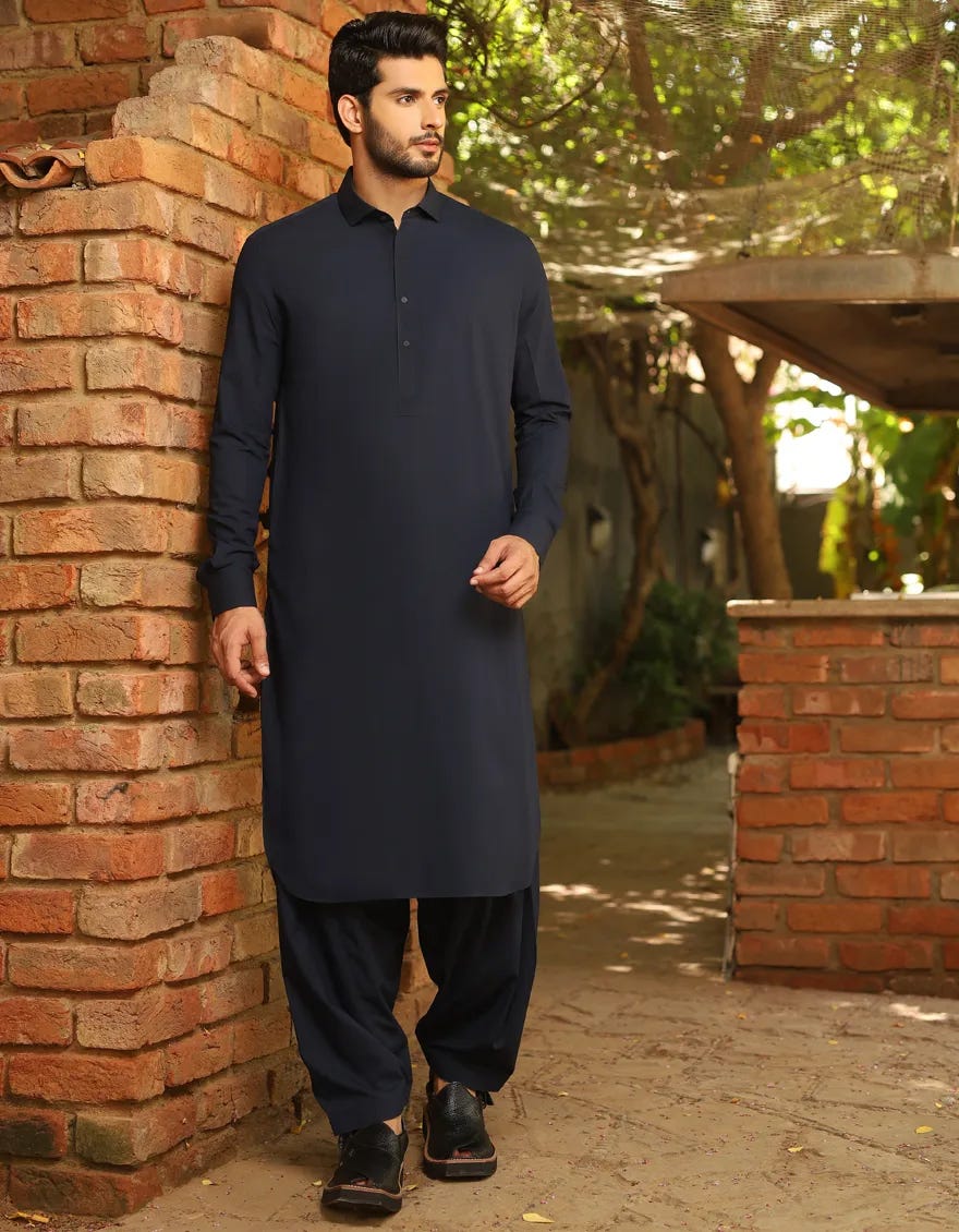 BLACK BLENDED KAMEEZ SHALWAR | JJKS-A-30779-R27-AP