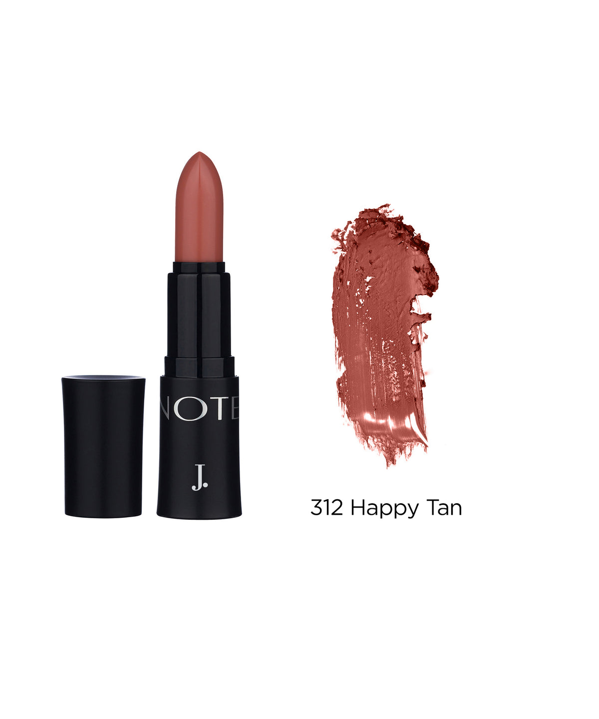 Mattemoist Lipstick 312 Happy Tan With Swipe
