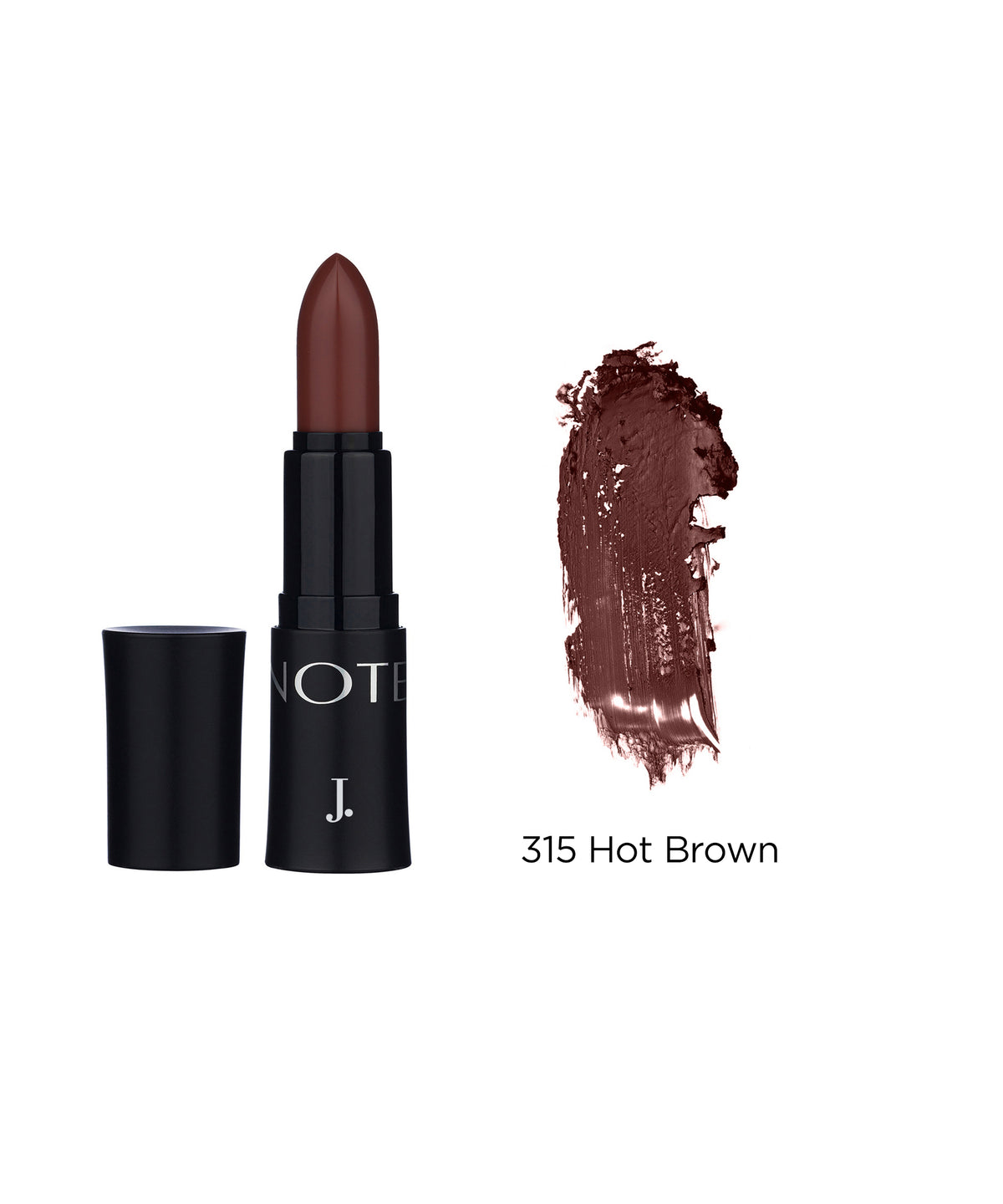 Mattemoist Lipstick 315 Hot Brown With Swipe