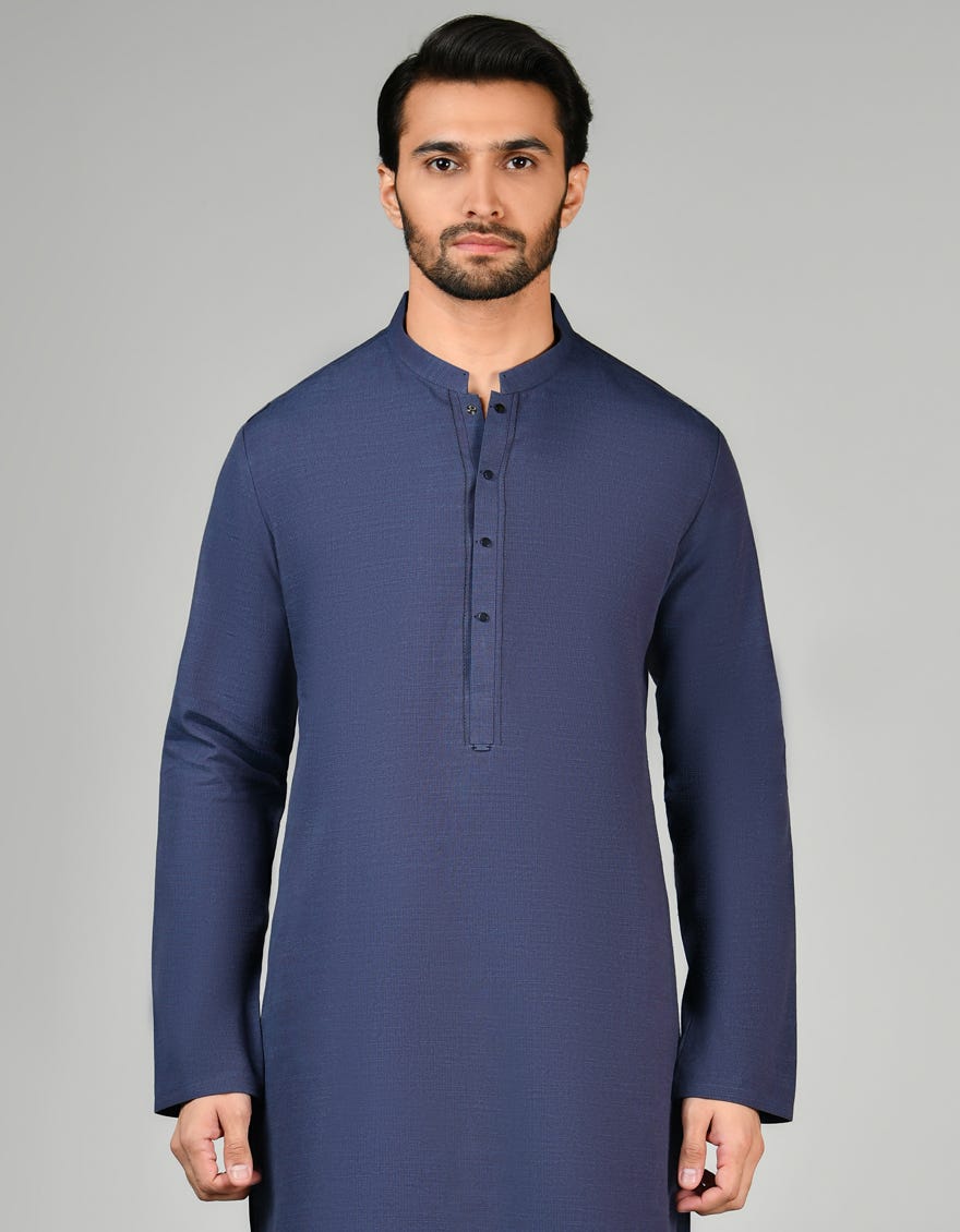 Purple Cotton Men's Kurta | Jjk-A-32851