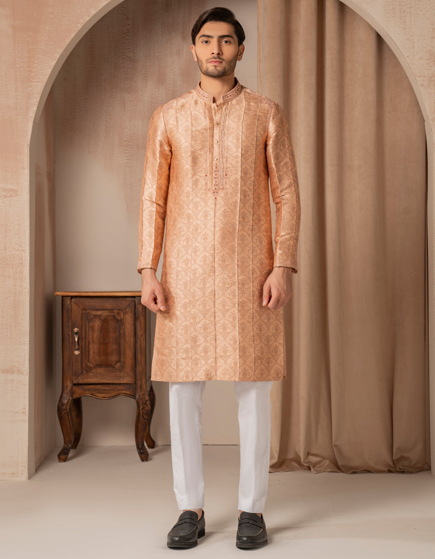 PEACH FORMAL KURTA