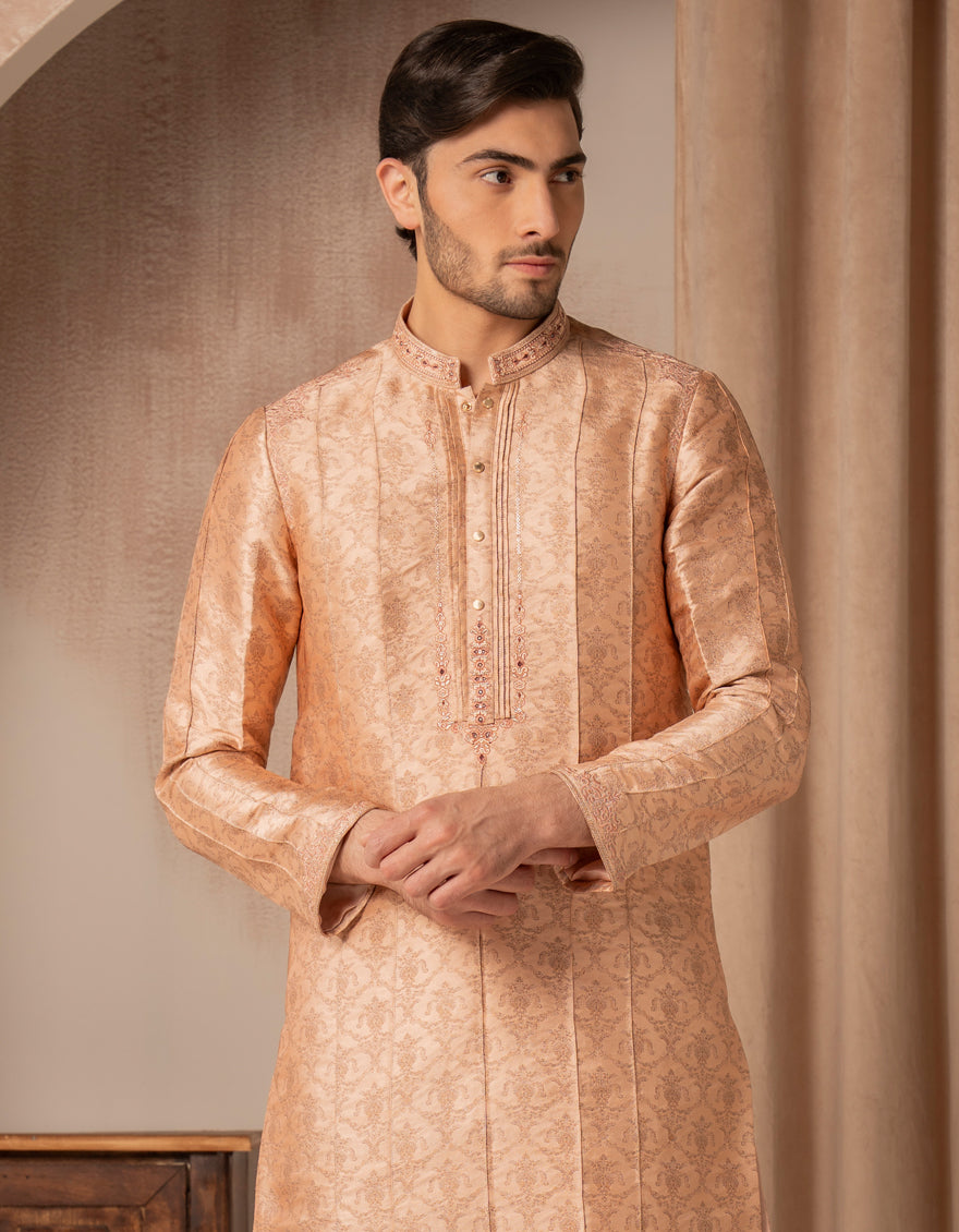 PEACH FORMAL KURTA