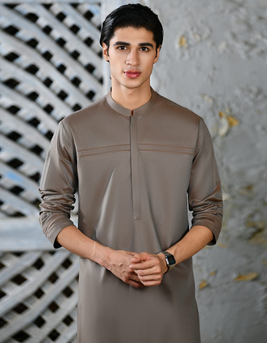 Rust Green Cotton Men's Kurta | Jjk-A-32928