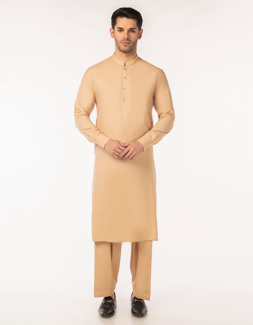 SAND BLENDED UNSTITCHED KAMEEZ SHALWAR FABRIC