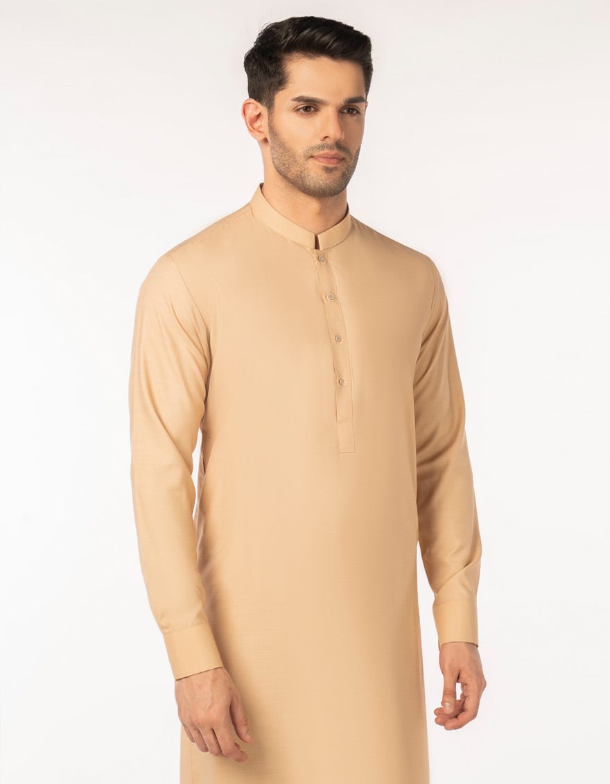 SAND BLENDED UNSTITCHED KAMEEZ SHALWAR FABRIC