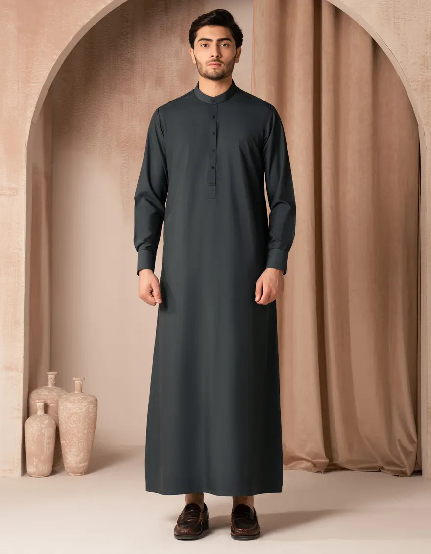 DARK GREEN CASUAL JUBBA