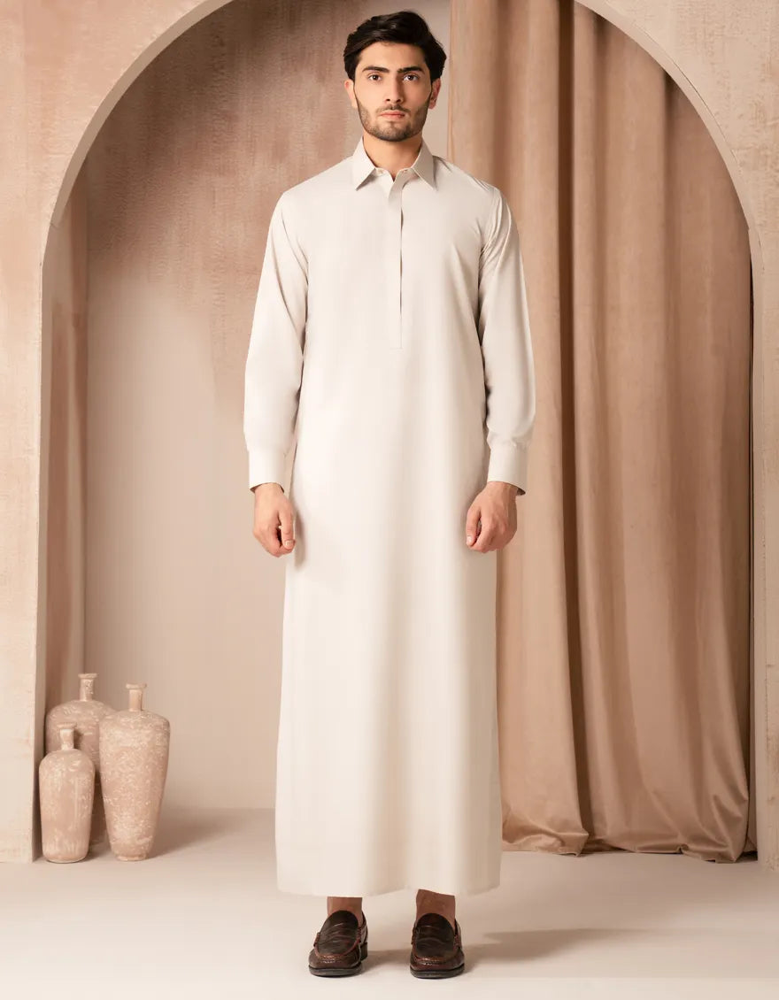 LIGHT GREY PLAIN JUBBA