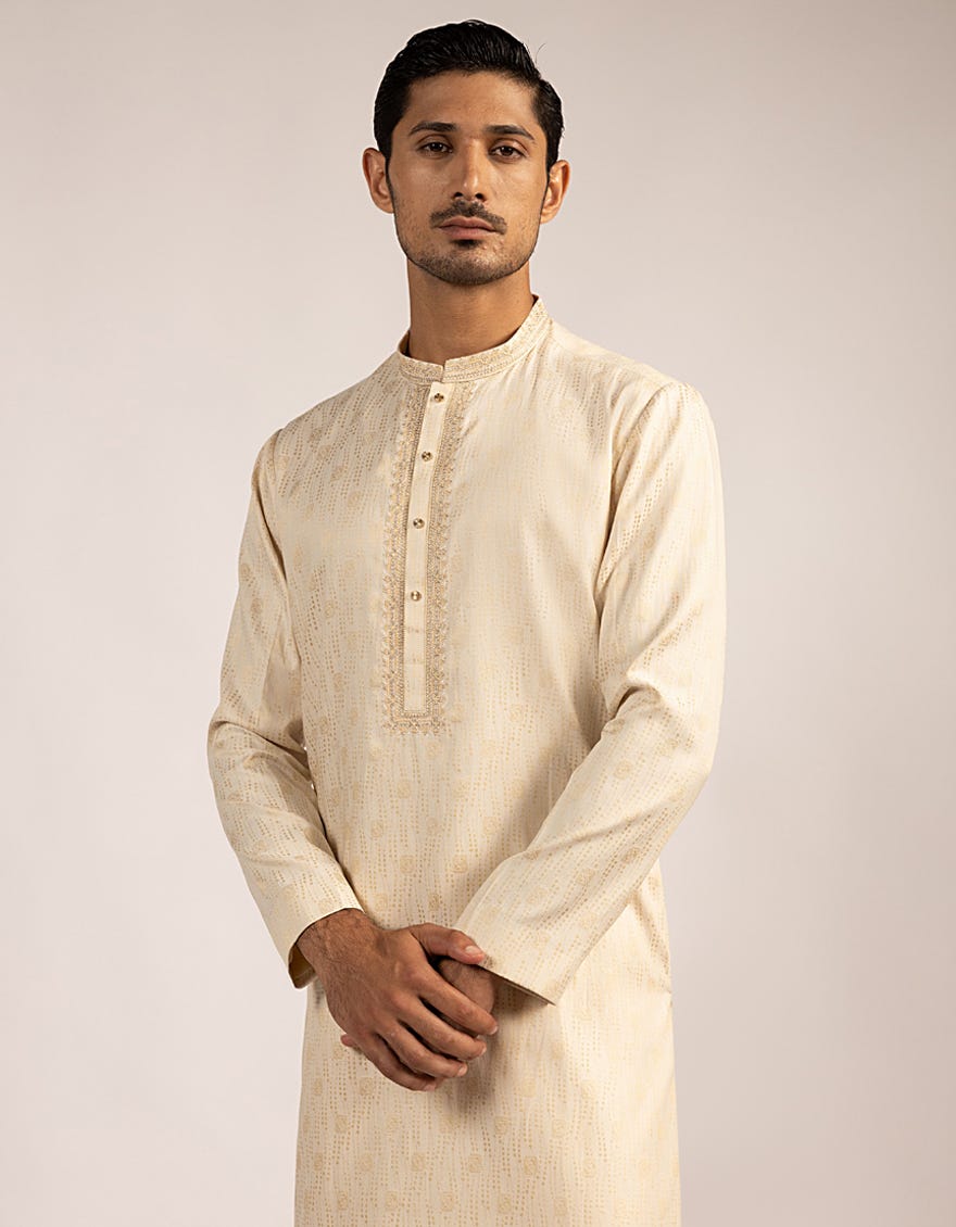 BEIGE FORMAL KURTA