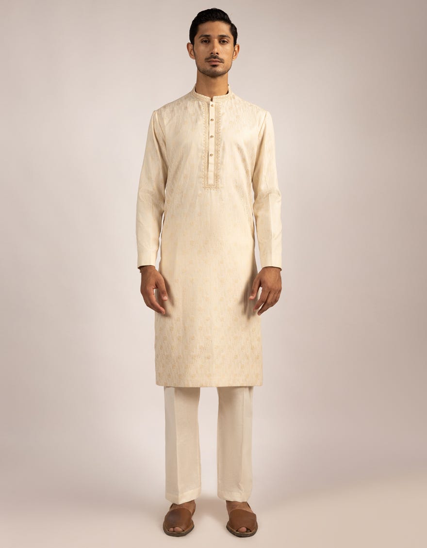 BEIGE FORMAL KURTA