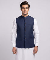 BLUE SUITING WAISTCOAT
