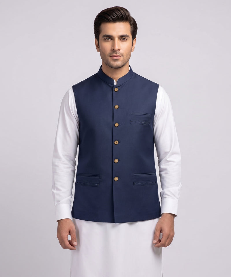 BLUE SUITING WAISTCOAT