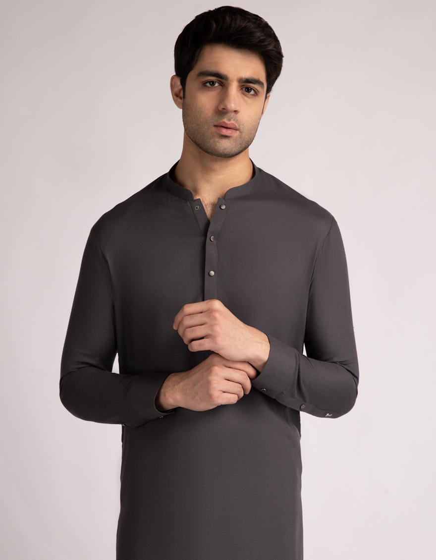 GREY CASUAL KAMEEZ SHALWAR