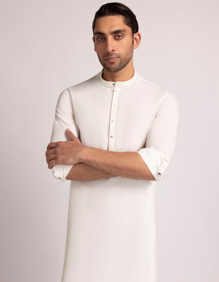 OFF WHITE KURTA TROUSERS