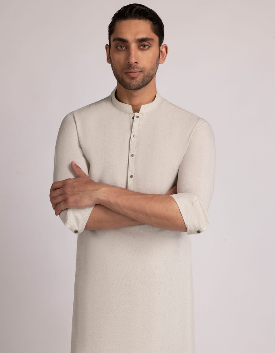CREAM KURTA TROUSERS