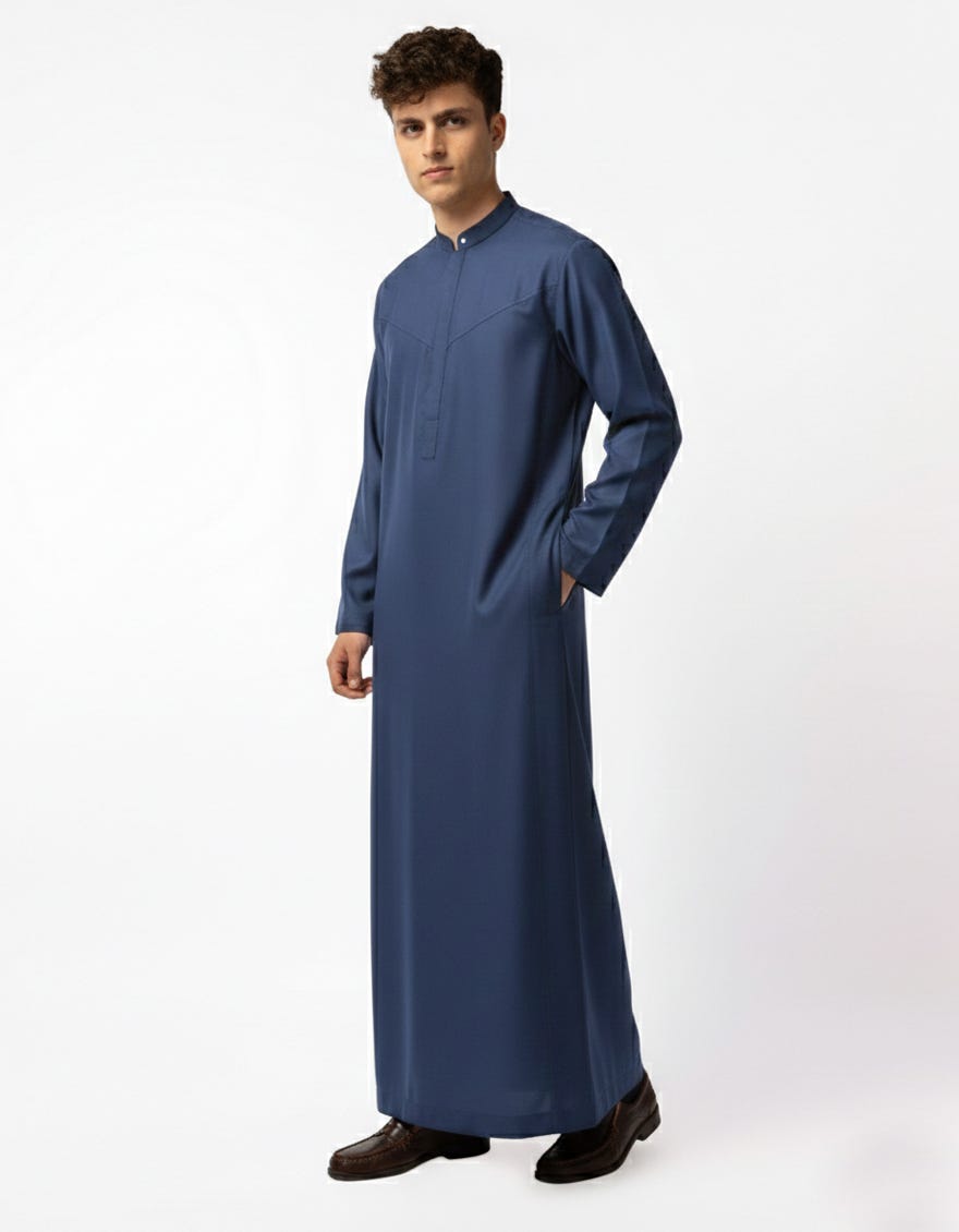 BLUE CASUAL JUBBA