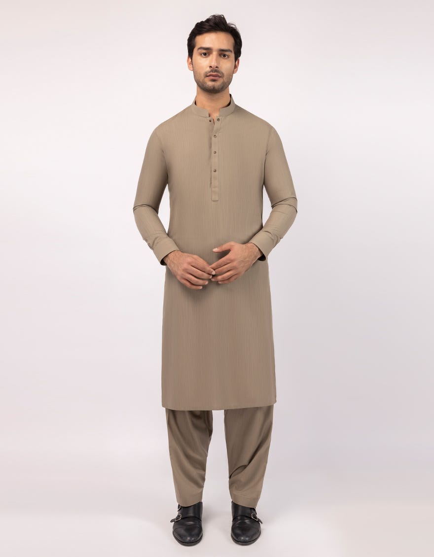 CEMENT GREY CASUAL KAMEEZ SHALWAR