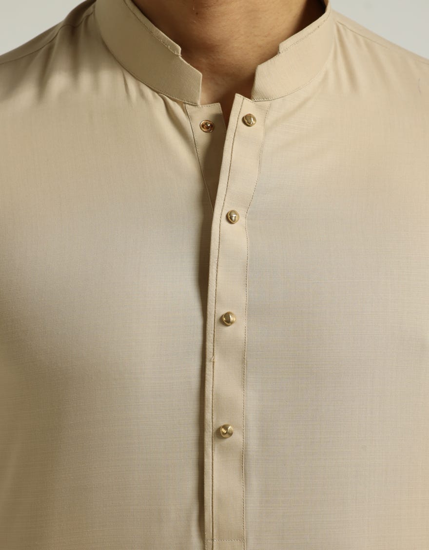 BEIGE CASUAL KURTA TROUSERS