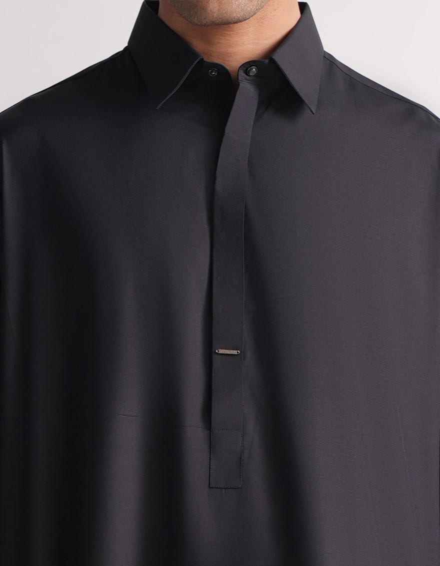CHARCOAL PLAIN JUBBA