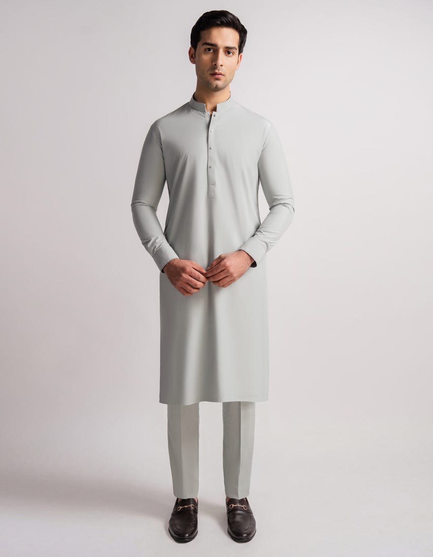 LIGHT GREEN CASUAL KURTA TROUSERS