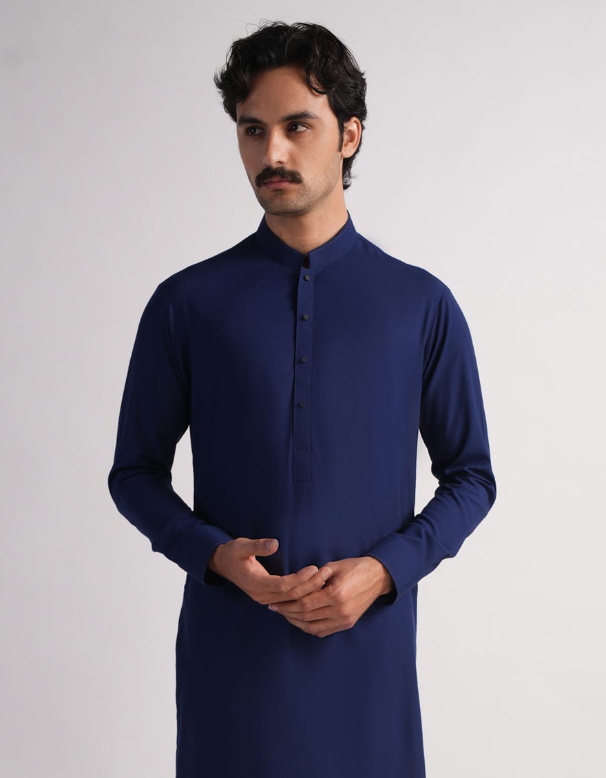 BLUE CASUAL KURTA TROUSER