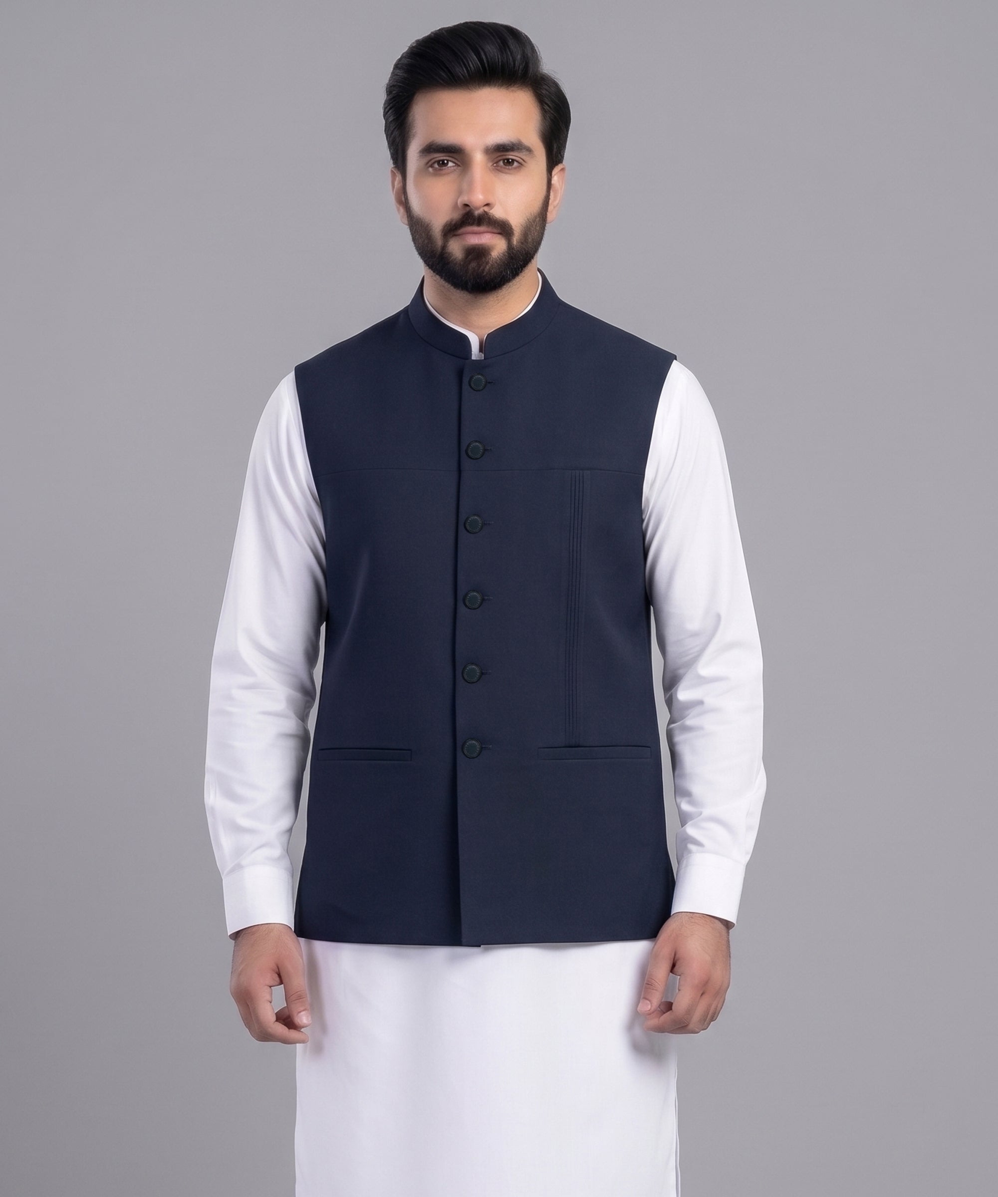 NAVY BLUE FORMAL WAISTCOAT