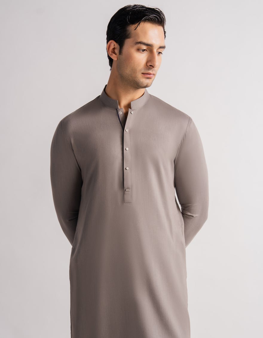 GREY CASUAL KURTA TROUSERS