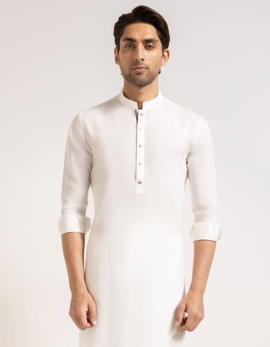 OFF WHITE CASUAL KAMEEZ SHALWAR