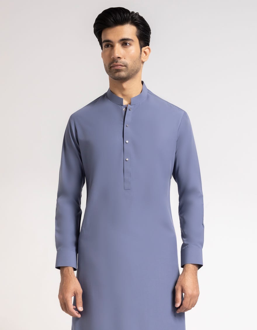 PIGEON BLUE CASUAL KAMEEZ SHALWAR