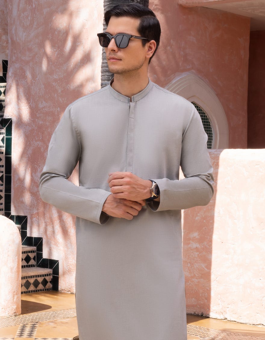 Green Cotton Men's Kurta | Jjk-A-34275