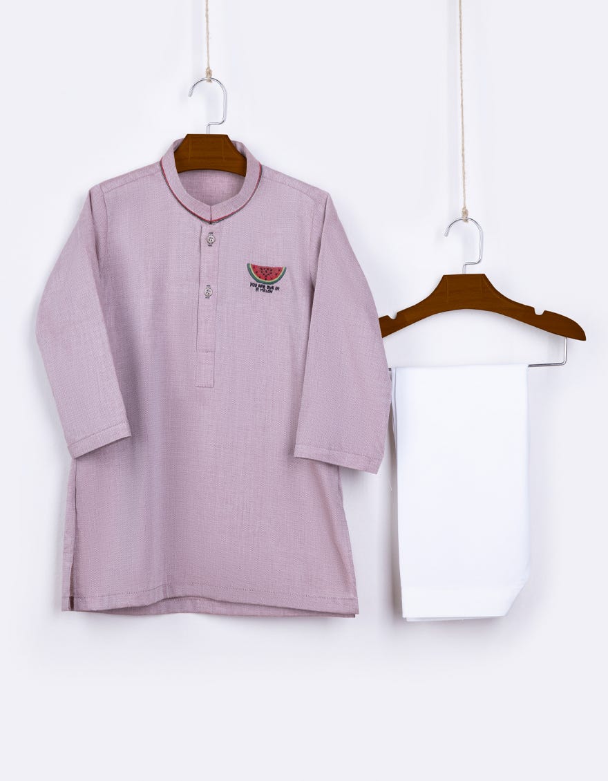 Pink Cotton Kameez Shalwar | Jjiks-S-34315