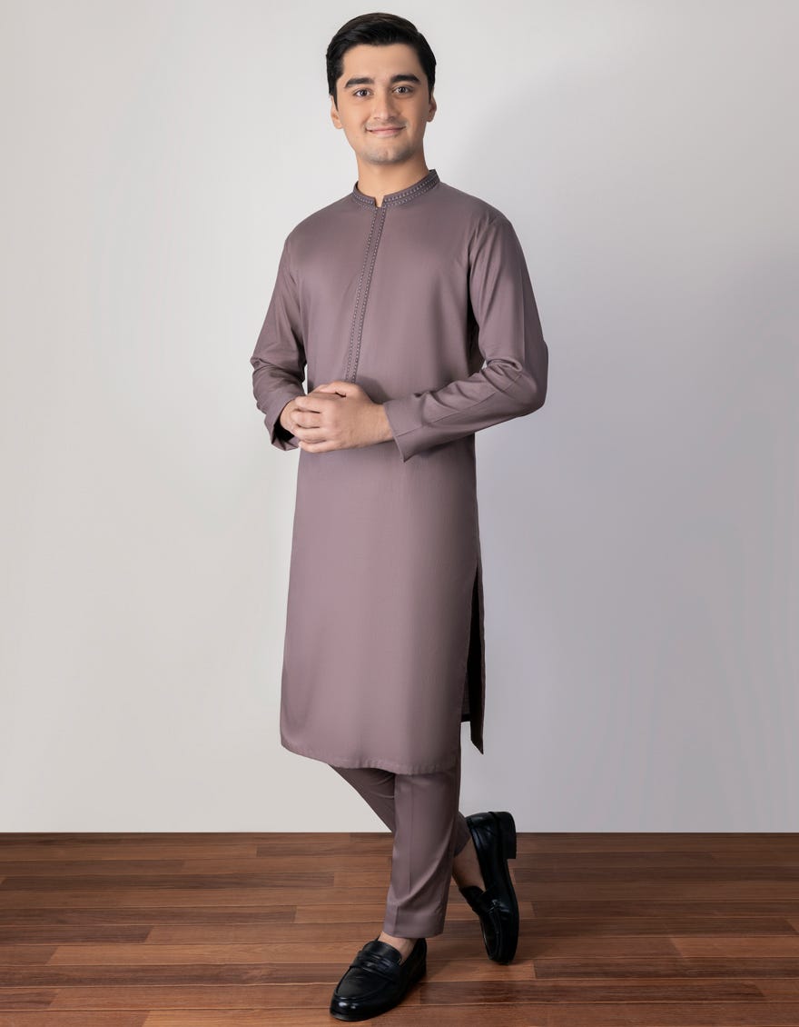 Brown Cotton Kurta Pajama | Jtkp-S-34338