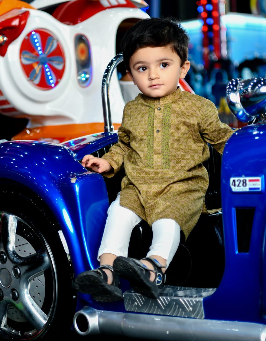 Beige Cotton Kameez Shalwar | Jjiks-S-34381