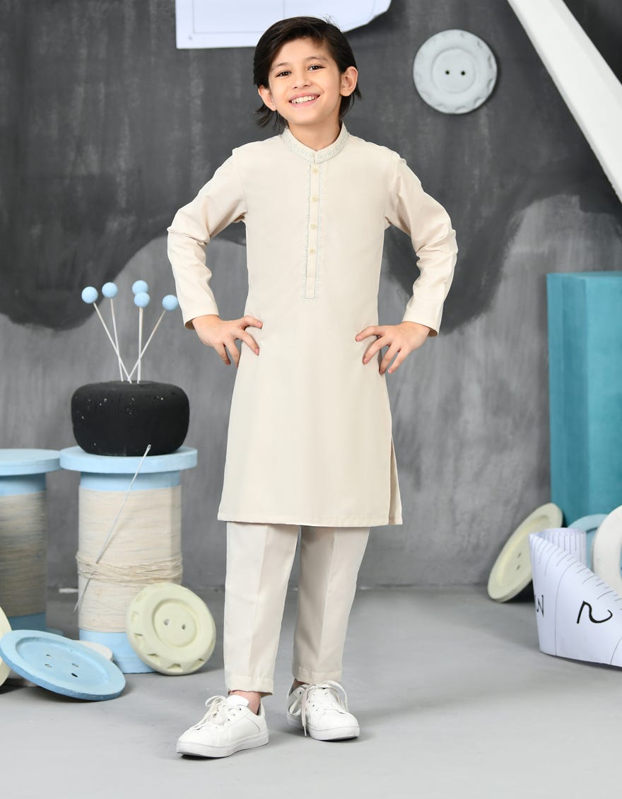 Brown Blended Kurta Pajama | Jckp-S-34435
