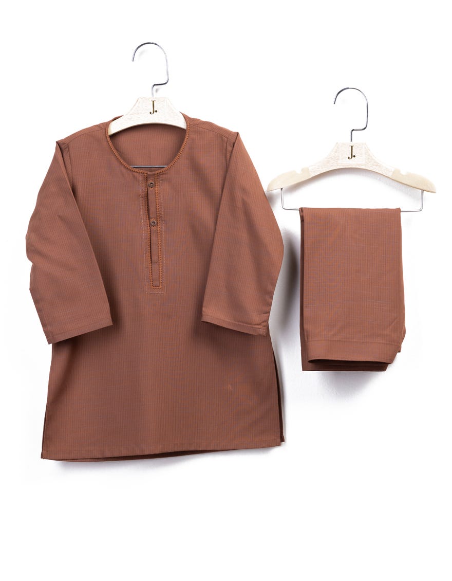 Orange Blended Kameez Shalwar | Jjiks-A-34601