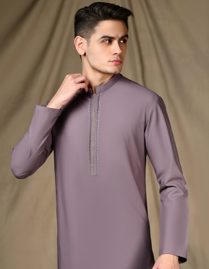 BROWN BLENDED KAMEEZ SHALWAR | JTKS-S-34641