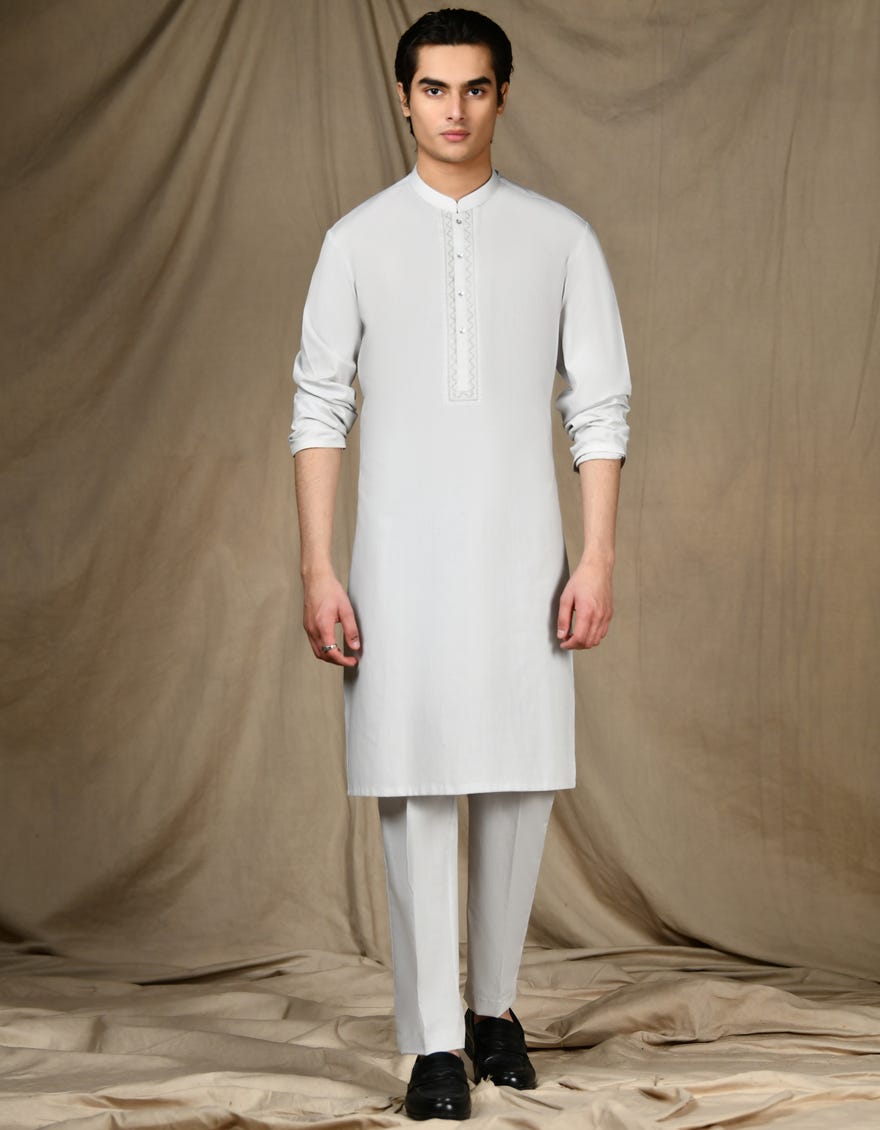 Smoke Grey Kurta Pajama | Jtkp-S-34678